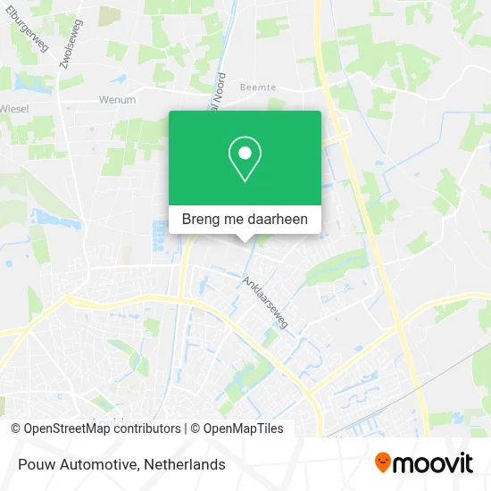 Pouw Automotive kaart