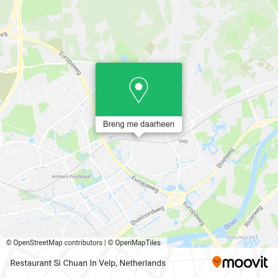 Restaurant Si Chuan In Velp kaart