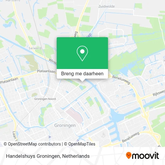 Handelshuys Groningen kaart