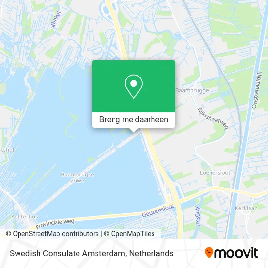 Swedish Consulate Amsterdam kaart