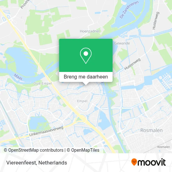 Viereenfeest kaart