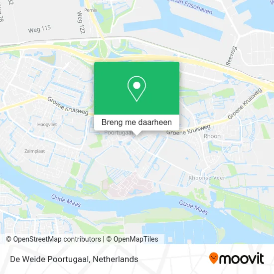 De Weide Poortugaal kaart