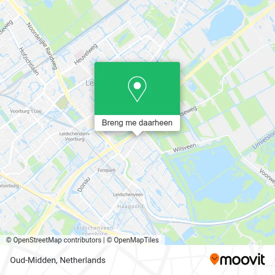 Oud-Midden kaart