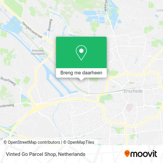 Vinted Go Parcel Shop kaart