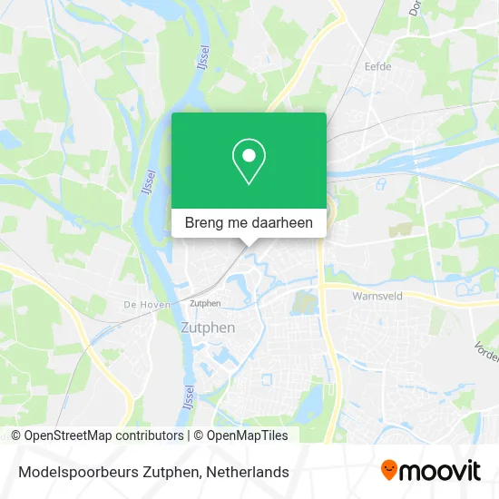 Modelspoorbeurs Zutphen kaart