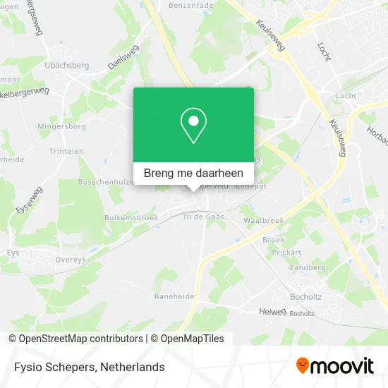 Fysio Schepers kaart