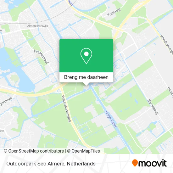 Outdoorpark Sec Almere kaart