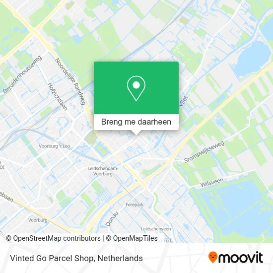 Vinted Go Parcel Shop kaart