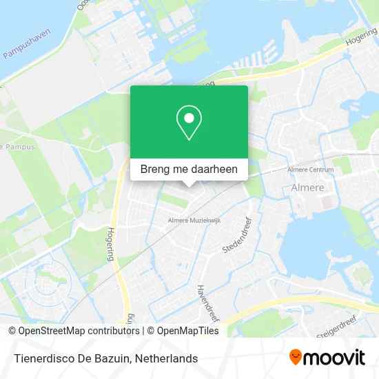 Tienerdisco De Bazuin kaart