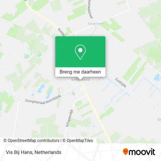 Vis Bij Hans kaart