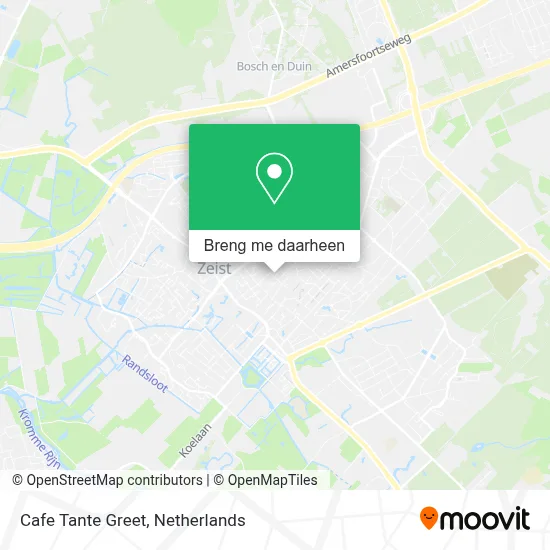 Cafe Tante Greet kaart