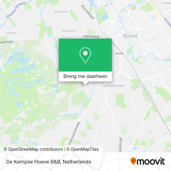De Kempse Hoeve B&B kaart