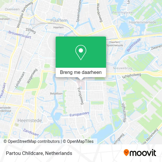Partou Childcare kaart