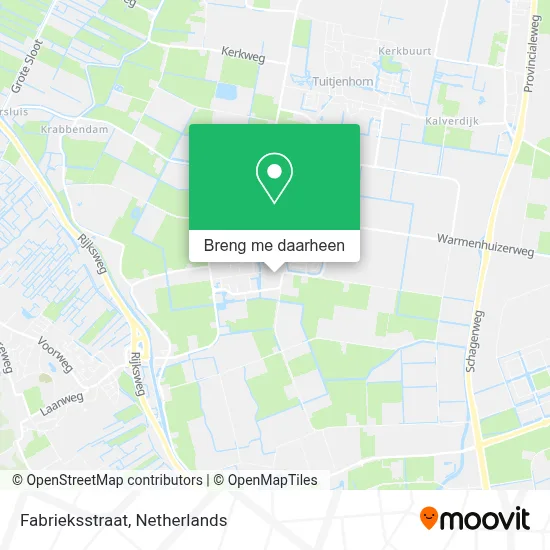 Fabrieksstraat kaart