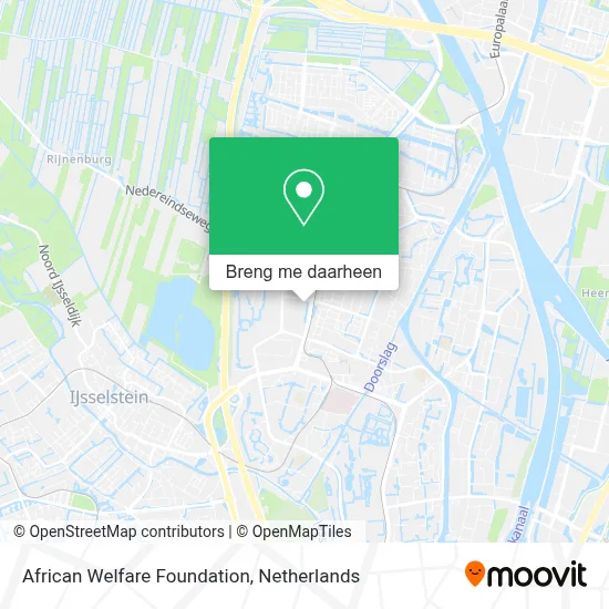 African Welfare Foundation kaart