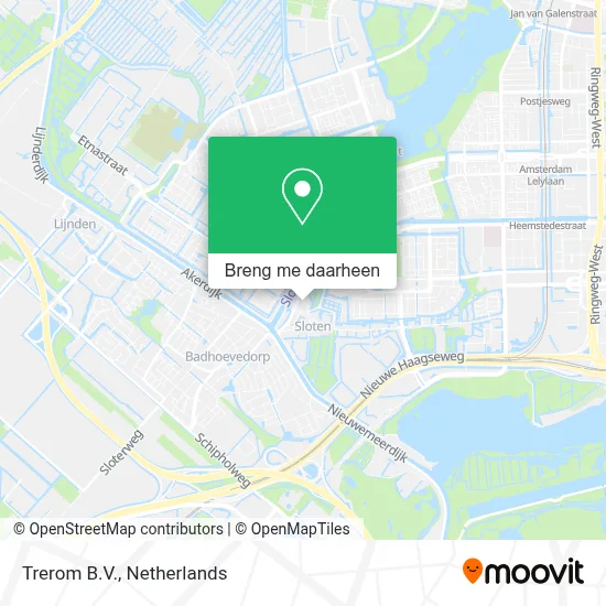 Trerom B.V. kaart