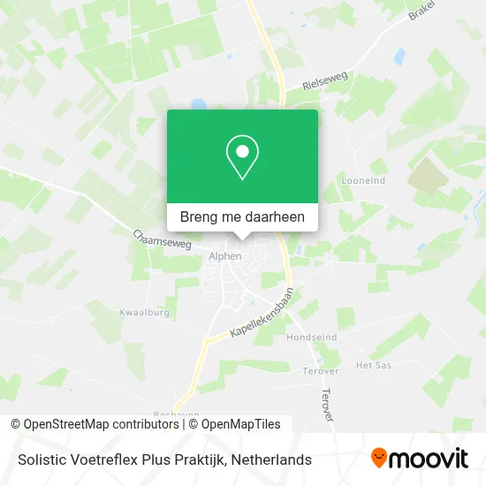Solistic Voetreflex Plus Praktijk kaart