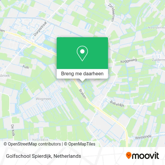 Golfschool Spierdijk kaart