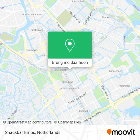 Snackbar Ernos kaart