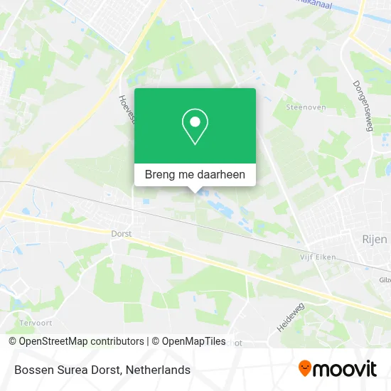 Bossen Surea Dorst kaart