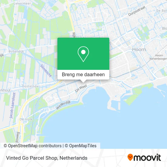 Vinted Go Parcel Shop kaart