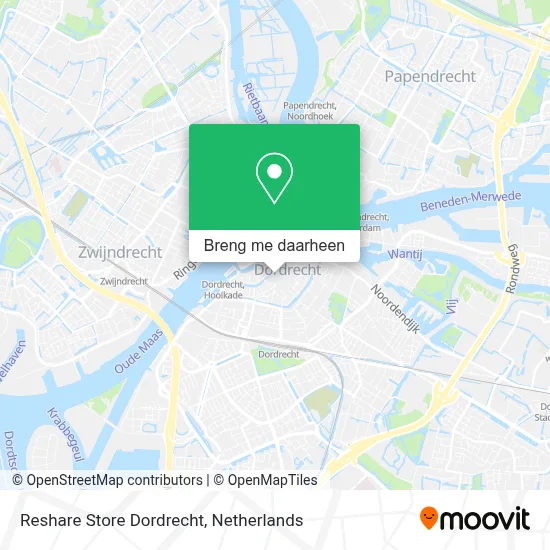 Reshare Store Dordrecht kaart