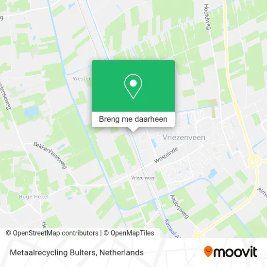 Metaalrecycling Bulters kaart