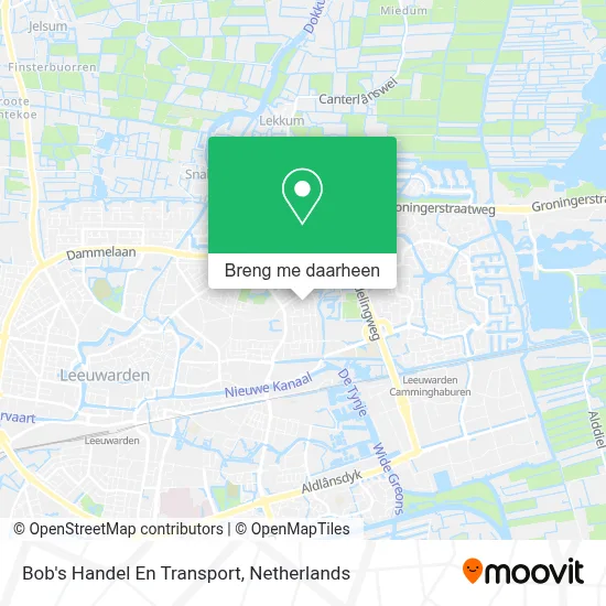 Bob's Handel En Transport kaart