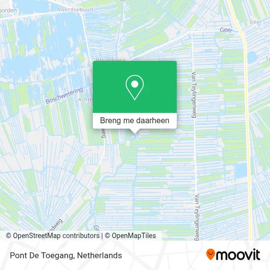 Pont De Toegang kaart