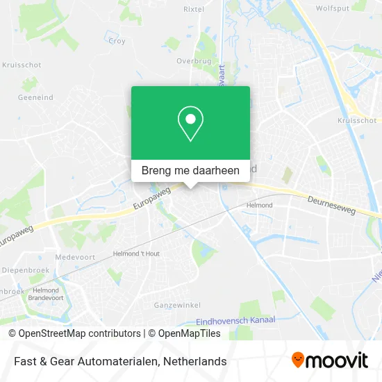 Fast & Gear Automaterialen kaart