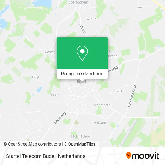 Startel Telecom Budel kaart