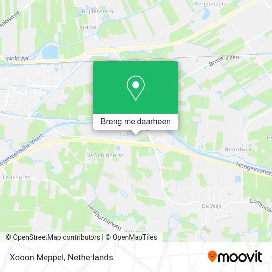 Xooon Meppel kaart