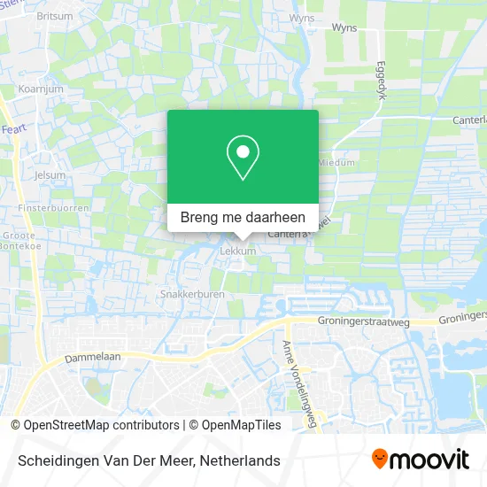Scheidingen Van Der Meer kaart
