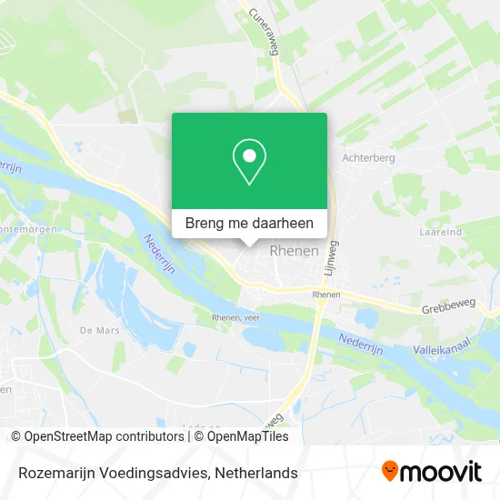 Rozemarijn Voedingsadvies kaart