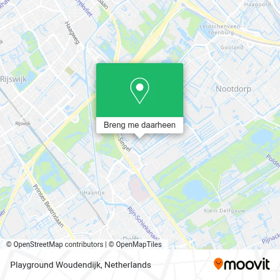 Playground Woudendijk kaart
