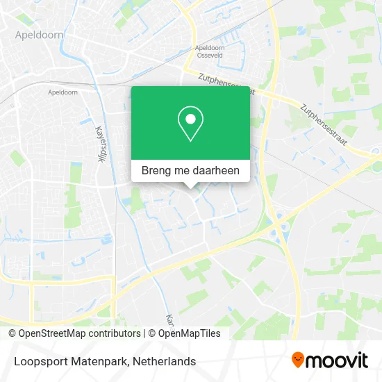 Loopsport Matenpark kaart