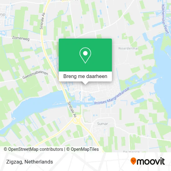 Zigzag kaart