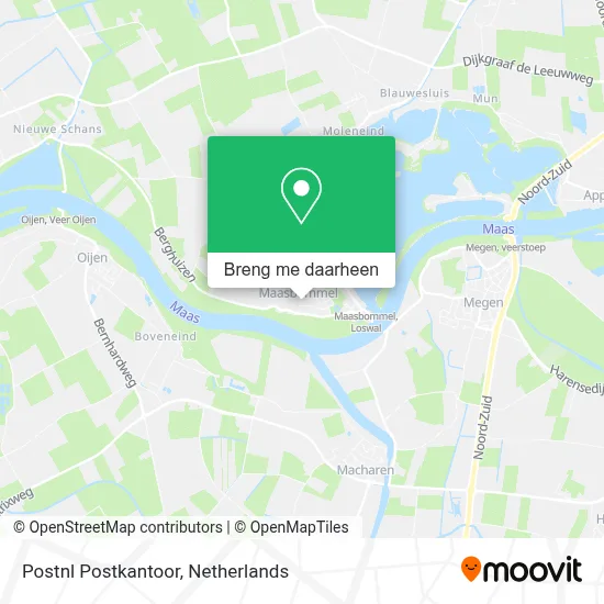 Postnl Postkantoor kaart