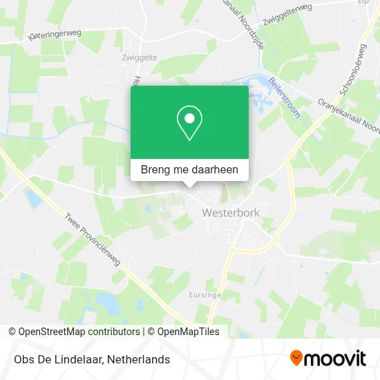Obs De Lindelaar kaart
