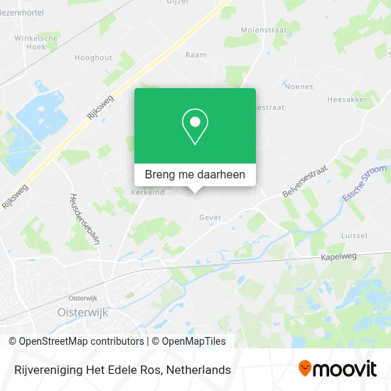 Rijvereniging Het Edele Ros kaart