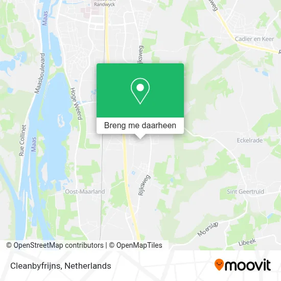 Cleanbyfrijns kaart