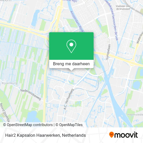 Hair2 Kapsalon Haarwerken kaart