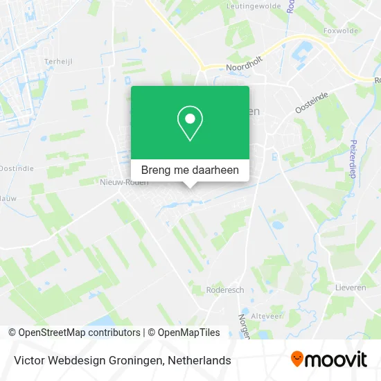 Victor Webdesign Groningen kaart