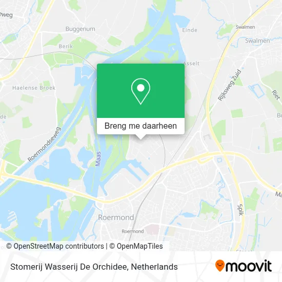 Stomerij Wasserij De Orchidee kaart