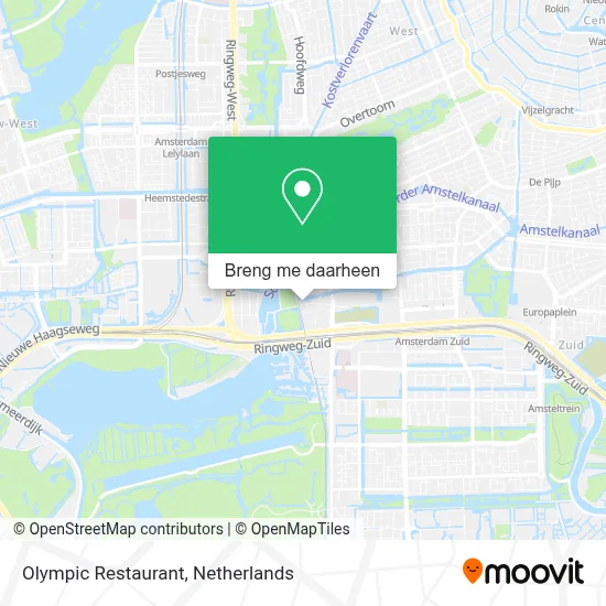 Olympic Restaurant kaart