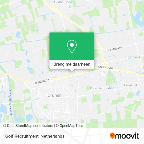 Golf Recruitment kaart