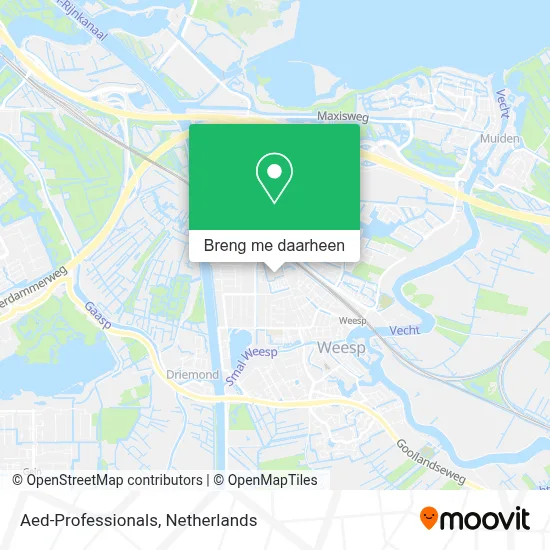 Aed-Professionals kaart
