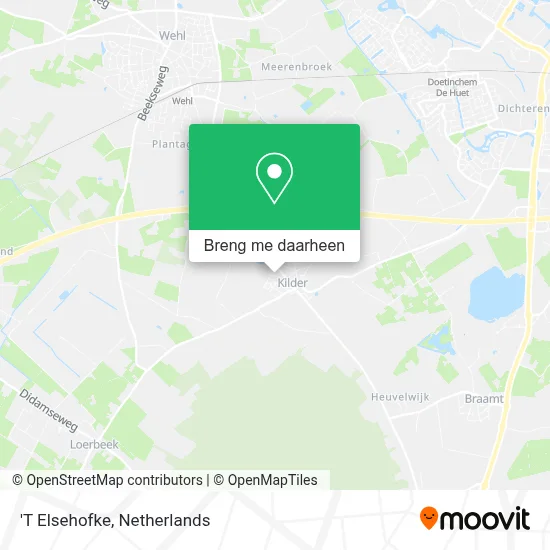 'T Elsehofke kaart
