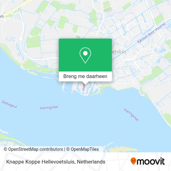 Knappe Koppe Hellevoetsluis kaart