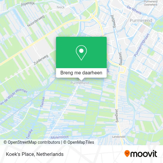 Koek's Place kaart